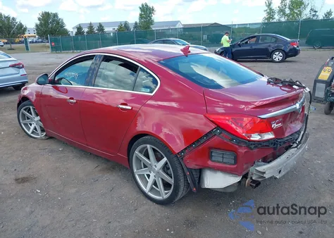 2013 Buick Regal Gs from USA, damaged, VIN 2G4GV5GV4D9145385